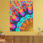 Moderne, elegant gele zwarte vormgeving canvas afd (Insitu (Woonkamer))