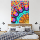 Moderne, elegant gele zwarte vormgeving canvas afd (Insitu (Slaapkamer))