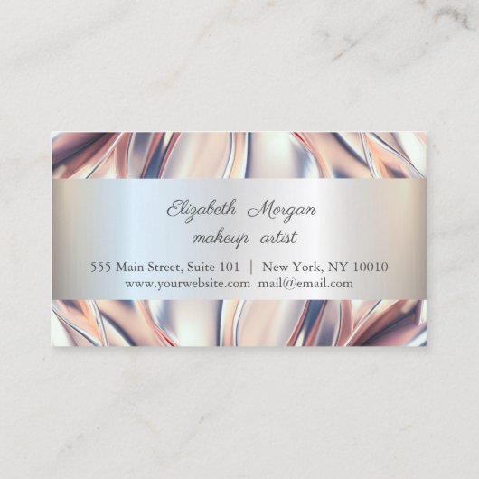Moderne elegant, gestreept Abstract Klantenkaartje (Achterkant)