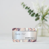 Moderne elegant, gestreept Abstract Klantenkaartje (Staand voorkant)