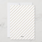 Moderne Elegant Gold 5-fotocollage kerst Feestdagenkaart (Achterkant)