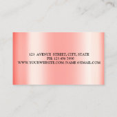 Moderne Elegant Gold Geometric Chic Lotus Visitekaartje (Achterkant)