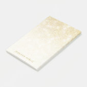Moderne Elegant Gold Glitter Sjabloon Minimalist Post-it® Notes (Schuin)