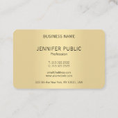 Moderne Elegant Gold Monogrammed Sjabloon Visitekaartje (Achterkant)