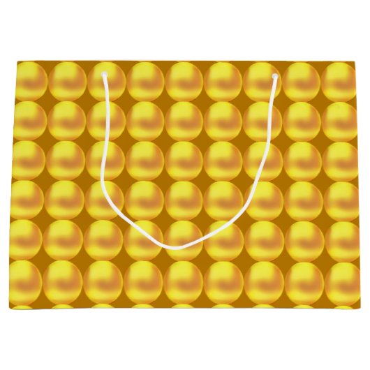 Moderne Elegant Gold Stippen Groot Cadeauzakje (Voorkant)