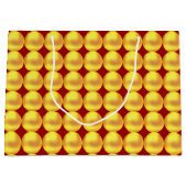 Moderne Elegant Gold-Stippen op maroon Groot Cadeauzakje (Voorkant)