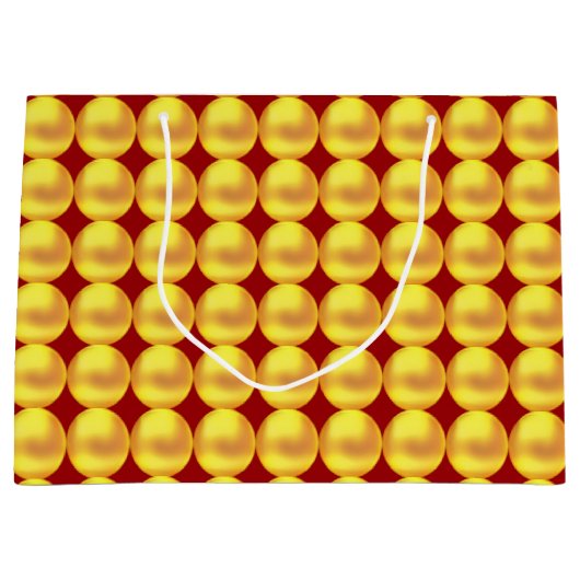 Moderne Elegant Gold-Stippen op maroon Groot Cadeauzakje (Voorkant)