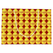 Moderne Elegant Gold-Stippen op maroon Groot Cadeauzakje (Achterkant)