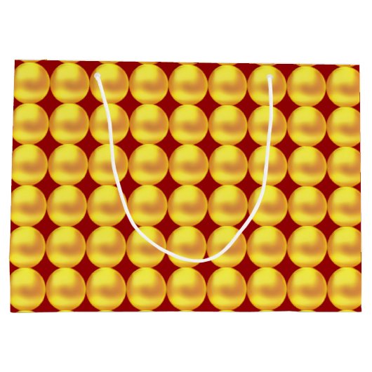 Moderne Elegant Gold-Stippen op maroon Groot Cadeauzakje (Achterkant)