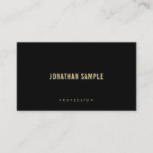 Moderne Elegant Gold Text Font Minimale Sjabloon Visitekaartje (Voorkant)