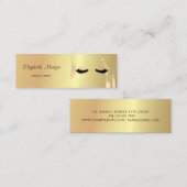 Moderne elegant, goudpenseelstreek, as mini visitekaartje (Voorkant / Achterkant)