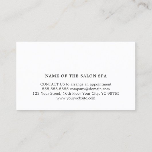 Moderne Elegant Gray Massage Therapist Loyalty Kaa (Achterkant)