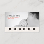 Moderne Elegant Gray Massage Therapist Loyalty Kaa (Voorkant)