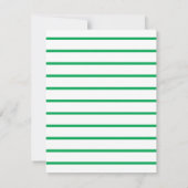 Moderne Elegant Green Custom Name and Business Notitiekaartje (Achterkant)