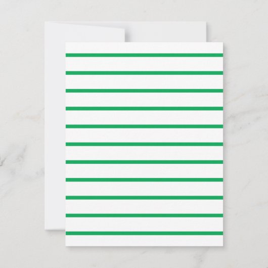 Moderne Elegant Green Custom Name and Business Notitiekaartje (Achterkant)