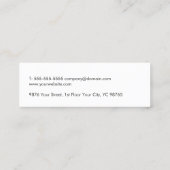 Moderne Elegant Grey Blue Circuit Computer Reparin Mini Visitekaartje (Achterkant)