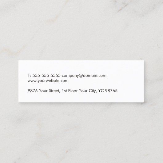 Moderne Elegant Grey Blue Circuit Computer Reparin Mini Visitekaartje (Achterkant)