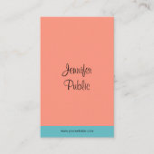 Moderne elegant handgeschreven Script Name Trend C Visitekaartje (Voorkant)