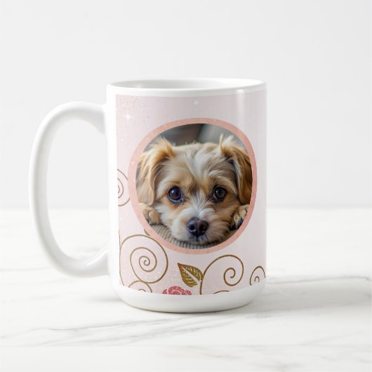 Moderne Elegant Huisdier 2 Foto Koffiemok (Links)