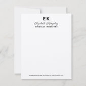 Moderne Elegant Kraft Custom Name and Business Notitiekaartje (Voorkant)