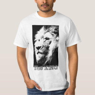 Moderne Elegant Lion Face Sjabloon Mannen waarde T-shirt