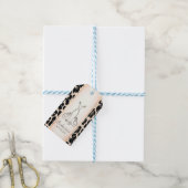 Moderne elegant, luipaard afdrukken, Labels voor d Cadeaulabel (Met Touw)