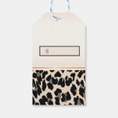 Moderne elegant, luipaard afdrukken, Labels voor d Cadeaulabel (Achterkant)