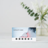 Moderne Elegant Massage Therapist Loyalty Kaart (Staand voorkant)