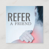 Moderne Elegant Massage Therapist Referral Kaart (Voorkant)
