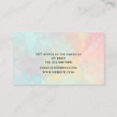 Moderne elegant met aangepaste slogan visitekaartje (Achterkant)