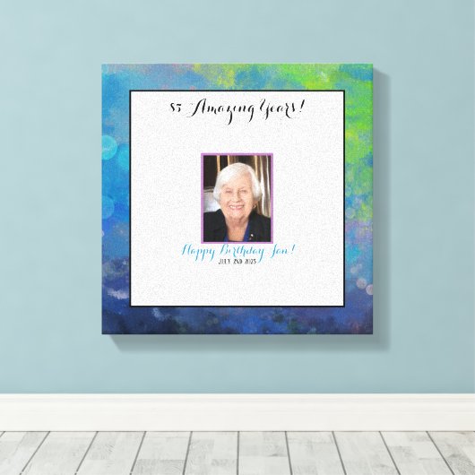 Moderne elegant met het canvas van je foto-gastenb (Insitu (Houten vloer))