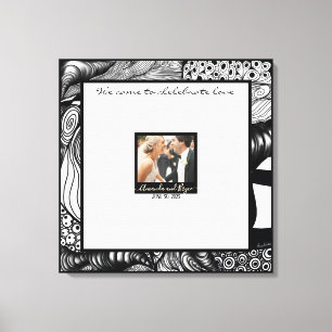 Moderne elegant met het canvas van je foto-gastenb afdruk