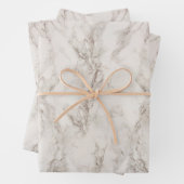 Moderne Elegant Minimal Grijze Stone Textuur Inpakpapier Vel (In situ)