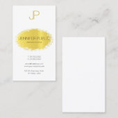 Moderne Elegant Monogram Clean Design Trendy Plain Visitekaartje (Voorkant / Achterkant)