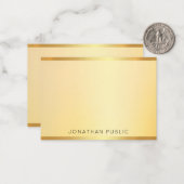 Moderne Elegant Monogram Gold Kijk Sjabloon (Voorkant / Achterkant in situ)
