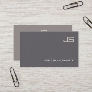Moderne elegant Monogram Professional Design Luxe Visitekaartje
