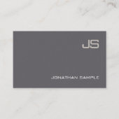 Moderne elegant Monogram Professional Design Luxe Visitekaartje (Voorkant)