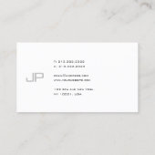 Moderne Elegant Monogram Simple Sjabloon Trendy Visitekaartje (Achterkant)