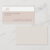 Moderne Elegant Monogram Sjabloon Professional Visitekaartje (Voorkant / Achterkant)