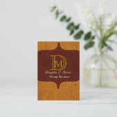 Moderne Elegant Monogram Visitekaartje (Staand voorkant)