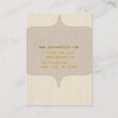 Moderne Elegant Monogram  Visitekaartje (Achterkant)