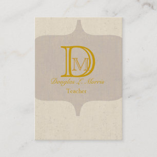 Moderne Elegant Monogram  Visitekaartje