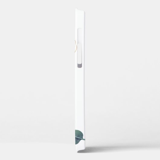 Moderne Elegant Monogrammed Eucalyptus Gold iPhone Case-Mate iPhone Case (Achterkant / Links)