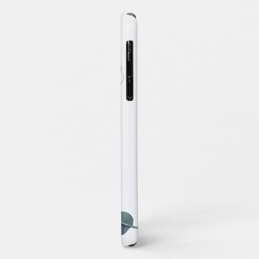 Moderne Elegant Monogrammed Eucalyptus Gold iPhone Case-Mate iPhone Case (Achterkant/links)