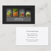 Moderne Elegant Nutrition Chef Visitekaartje (Voorkant / Achterkant)