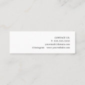 Moderne Elegant Paarse schaar Comb Hair Stylist Mini Visitekaartje (Achterkant)