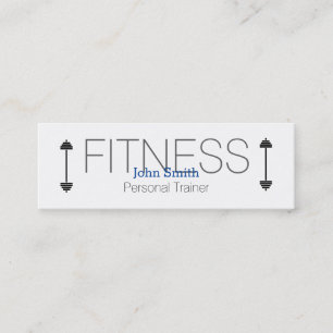 Moderne Elegant Personal Fitness Trainer Mini Busi Visitekaartje
