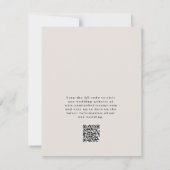Moderne Elegant Photo Arch QR-code Bewaar de datum Save The Date (Achterkant)