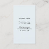 Moderne Elegant Photo Massage Therapist Visitekaartje (Achterkant)