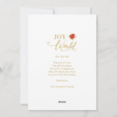 Moderne Elegant Poinsettias Collage 5 Foto's Famil Feestdagenkaart (Achterkant)